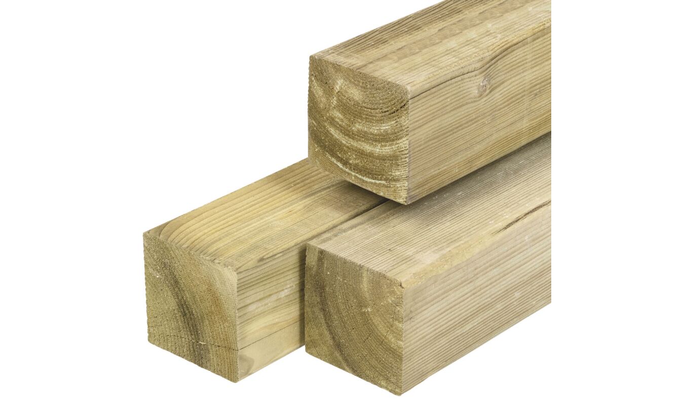 noot In werkelijkheid oppakken Tuinpaal geimpregneerd hout 12x12cm (120x120mm)